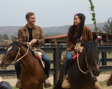 Victoria F. and Peter on a date on 'The Bachelor'