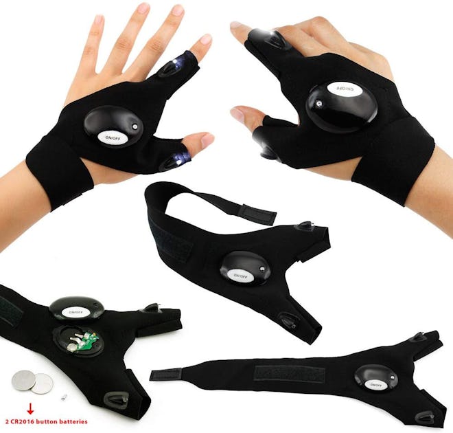 Oct17 LED Flashlight Cycling Gloves