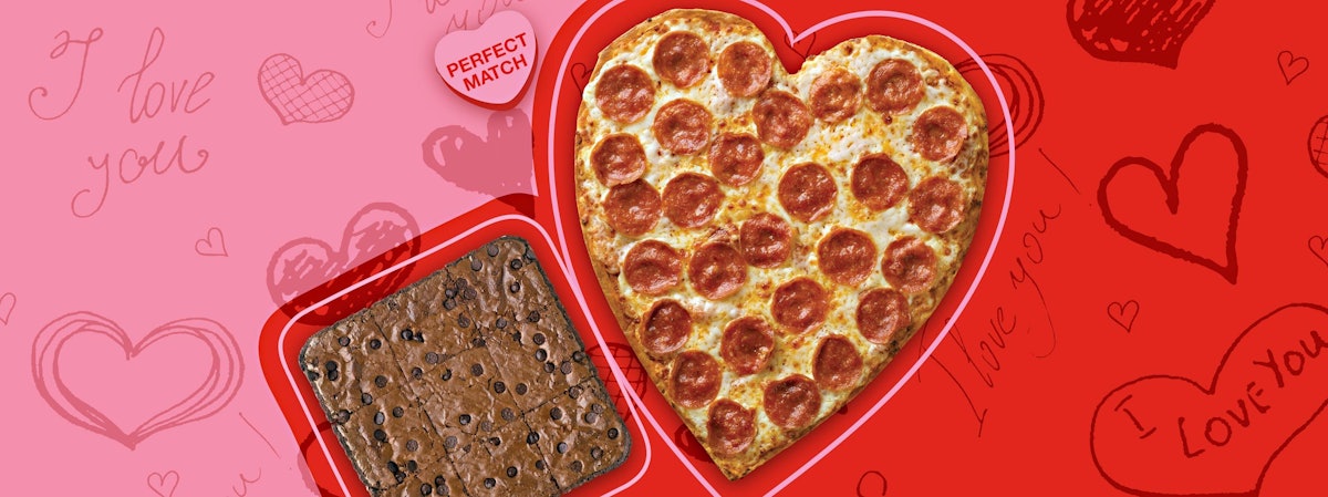 Papa John's HeartShaped Pizza & Brownie Are Back For Valentine's Day 2020