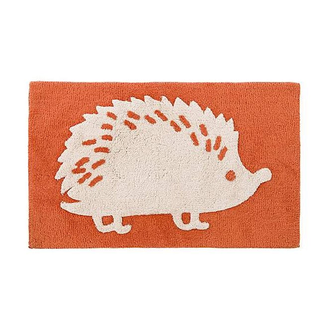 Orange Hedgehog Bath Mat