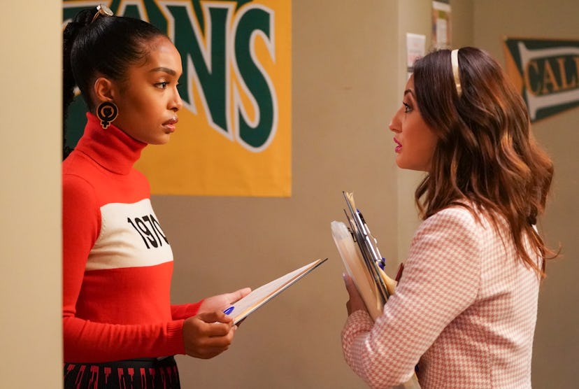 Zoey & Ana talked about Luca while registering classmates to vote on 'grown-ish.' 