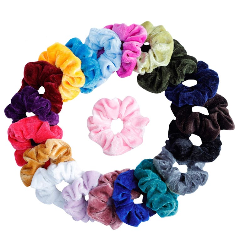 Mandydov Velvet Hair Scrunchies (20-Pack)