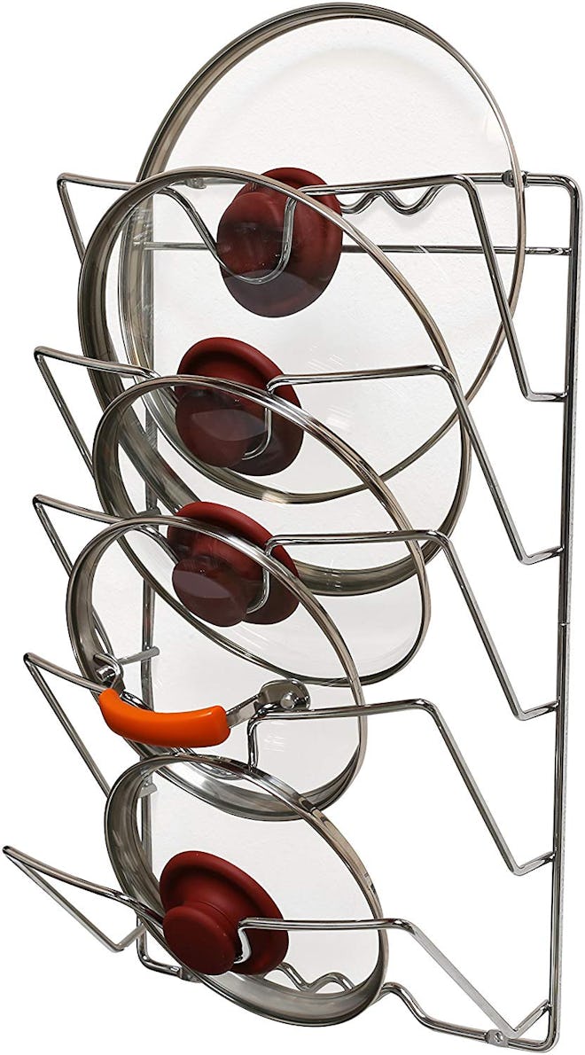 DecoBros Mounted Pot Lid Rack