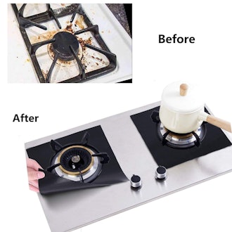 FORLIVE Reusable Gas Stove Burner Covers (10-Pack)