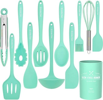Umite Chef Colorful Silicone Kitchen Utensils With Holder
