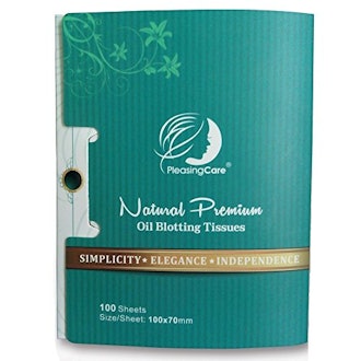 PleasingCare Natural Bamboo Charcoal Oil Absorbing Tissues 