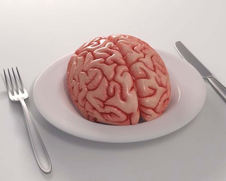 Мозг человека на тарелке