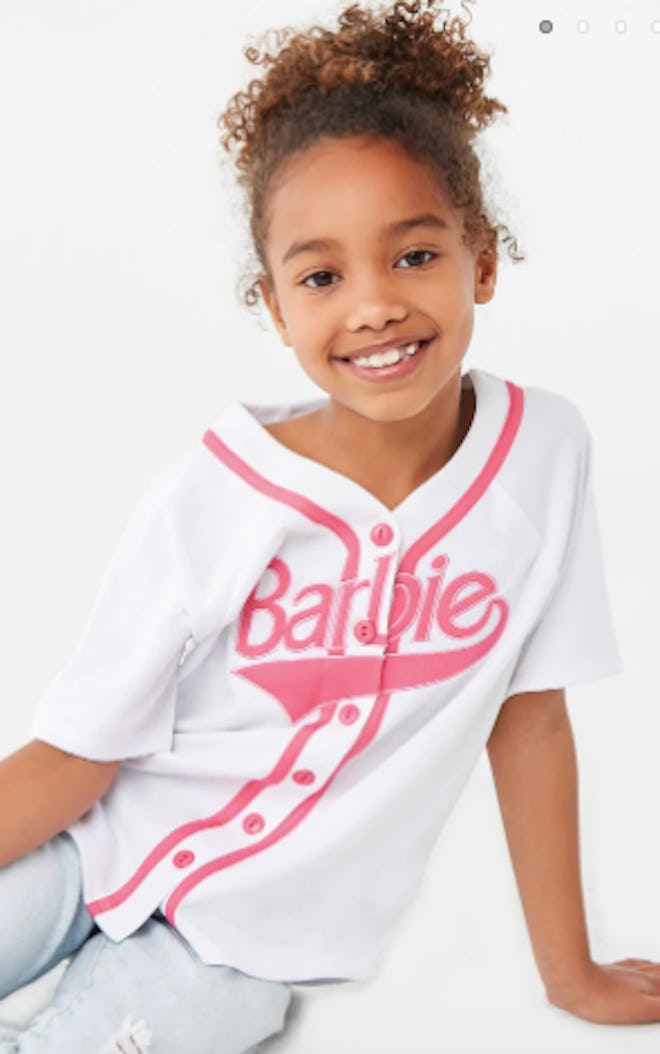  Girls Barbie™ Baseball Jersey (Kids)