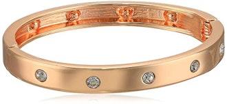 Rose Gold-Tone Hinge Bracelet