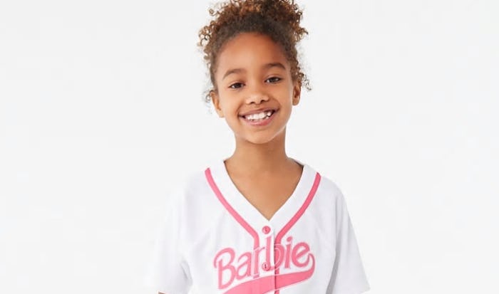 a girl wearing the forever 21 Barbie collection