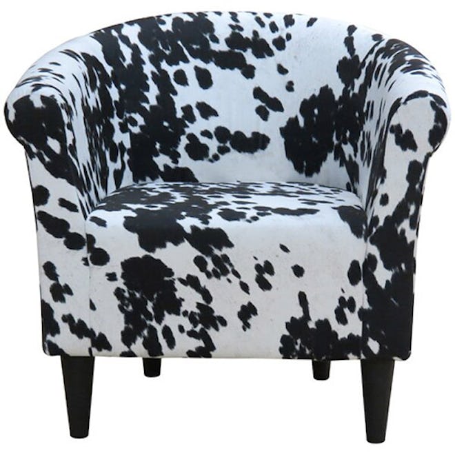 Carrie Patterned Barrel Chair