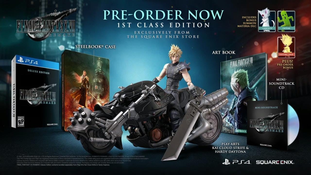 Final Fantasy VII Remake Shinra ID Card Key Card GameStop Pre-Order and Tin FF7R