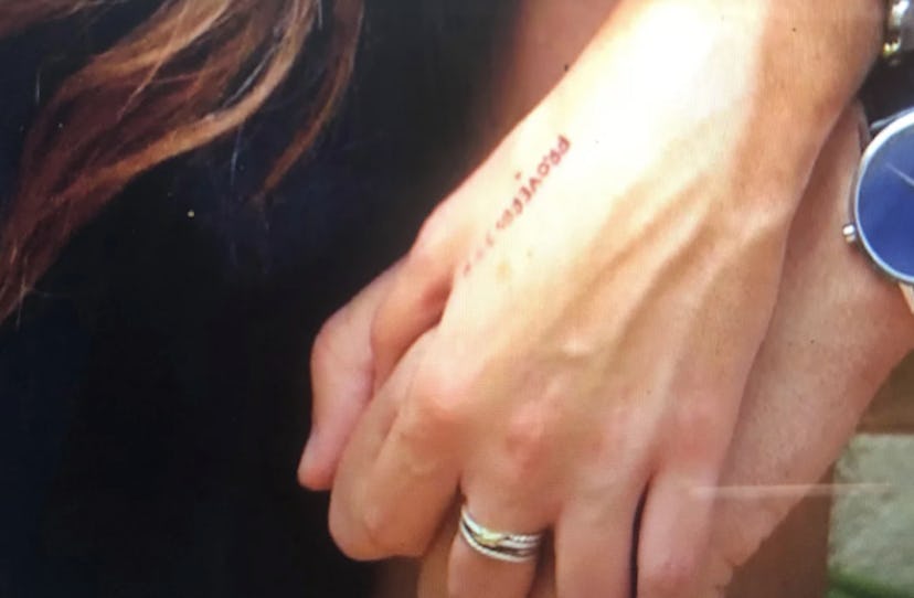 The word written on Madison's hand during The Bachelor finale ties to her faith.