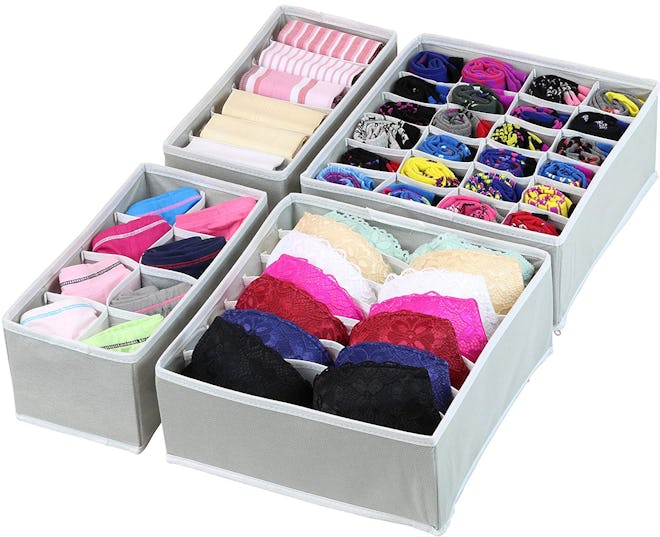 Simple Houseware Underwear Organizers (Set of 4)