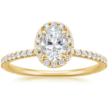 Center of My Universe® Oval Halo Engagement Ring