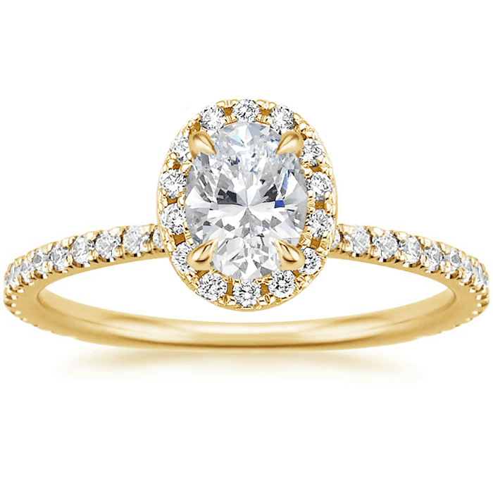 Center of My Universe® Oval Halo Engagement Ring