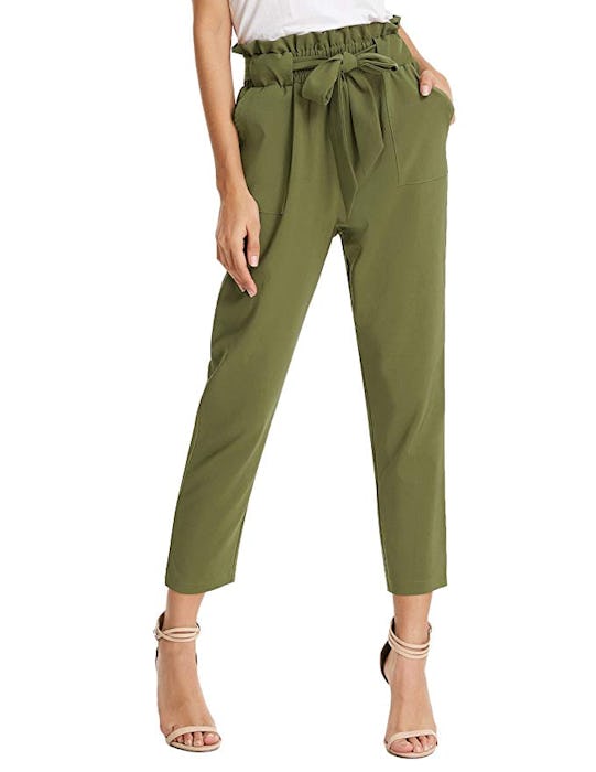 GRACE KARIN Cropped Paper Bag Pants
