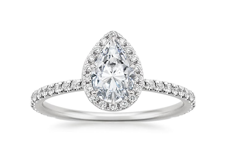 Waverly Diamond Ring (1/2 ct. tw.) with 1.00 Carat Pear Diamond