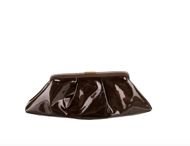 Patent Leather Pouch Clutch