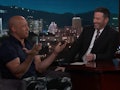 Vin Diesel appears on Jimmy Kimmel Live.