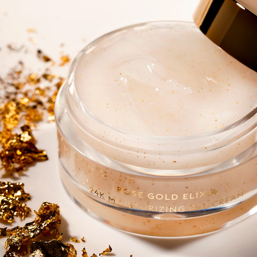 Farsali's moisturizer is an extension of the rose gold line. 