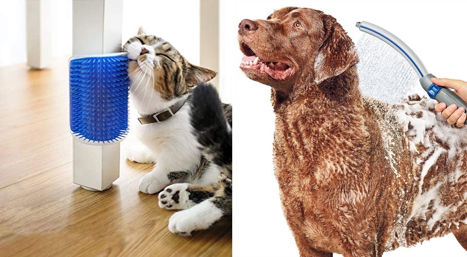 Pet Fur Cleaning Brush Sweep Foam Sofa Carpet Dog Cat Hair Remover Easy Cleaner
