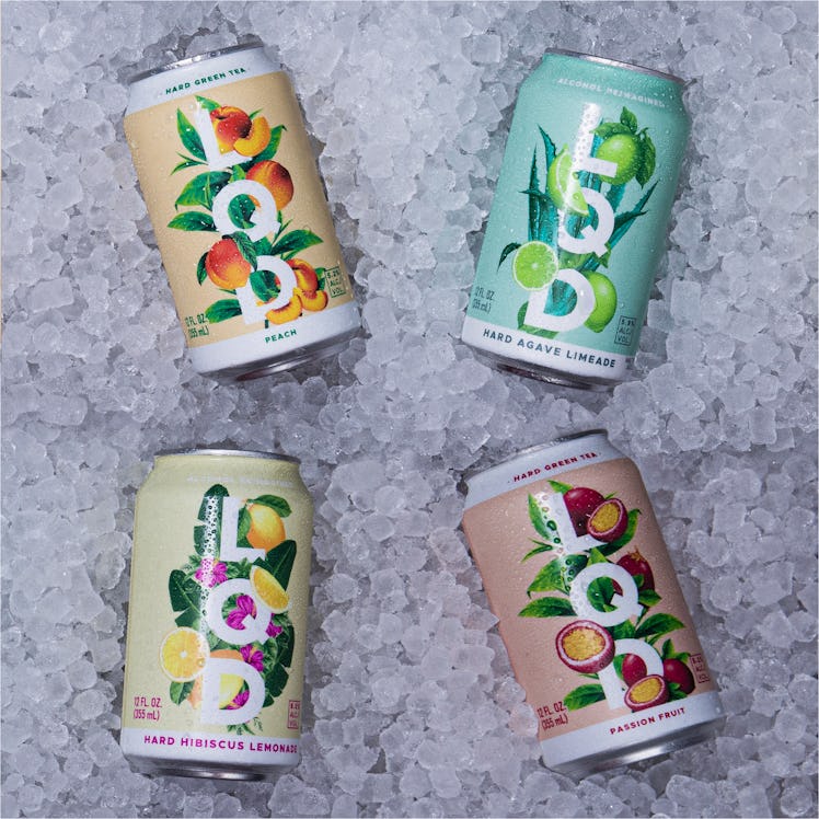 These LQD craft canned cocktails taste like green tea and coconut water.