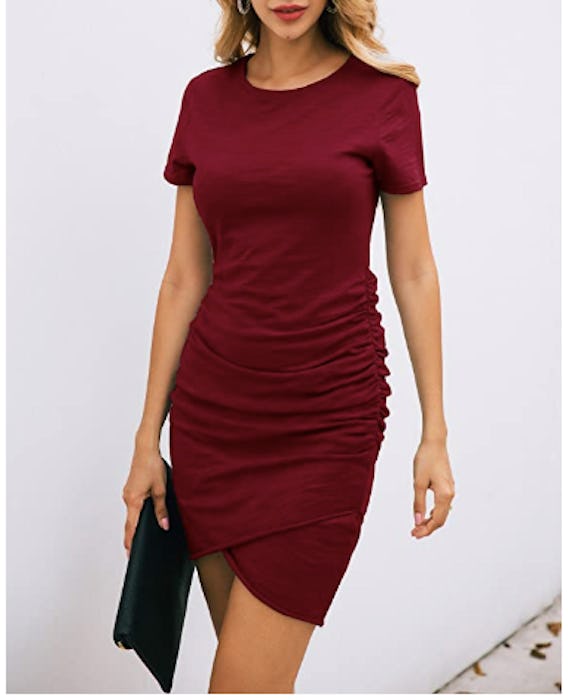 BTFBM Ruched Bodycon Dress