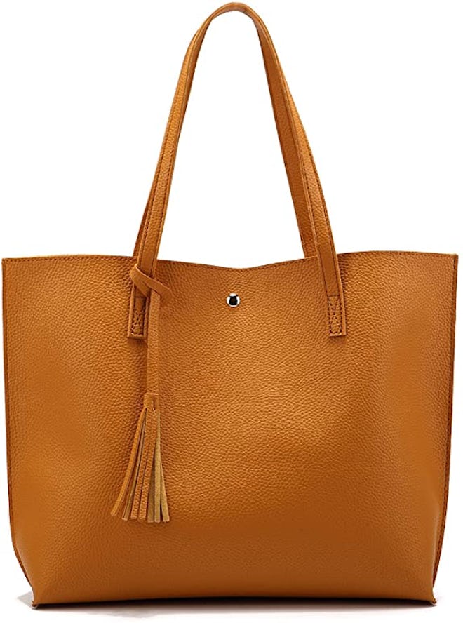 Nodykka Pebbled Leather Tote Bag