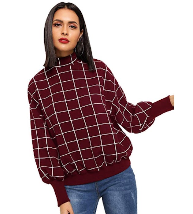 Floerns Long Sleeve Print Blouse