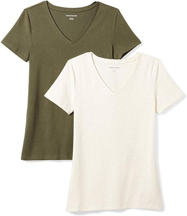 Amazon Essentials V-Neck T-Shirt (2-Pack)