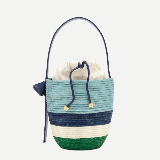 Lunch pail bag - Navy/Pale Mint/Ivory/Kelly