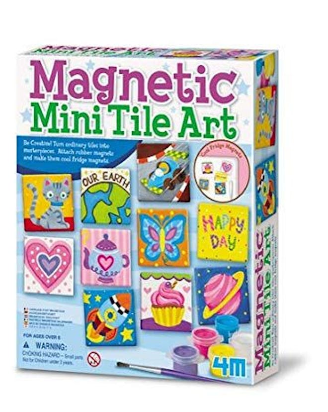 Magnetic Mini Tile Art - DIY Paint Arts & Crafts Magnet Kit for Kids