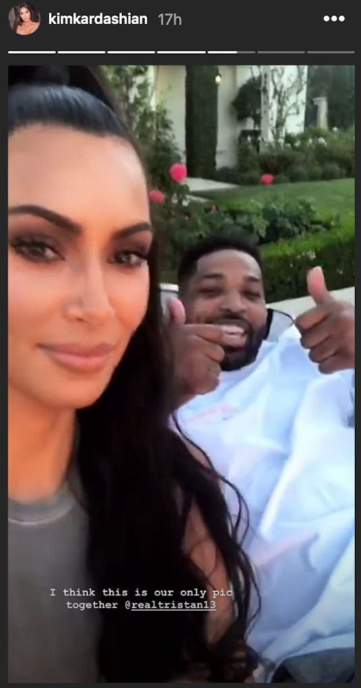 Kim Kardashian's Instagram for Tristan Thompson's birthday was a joke-y selfie.