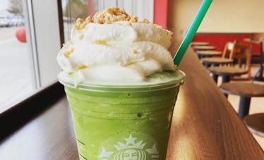 These Starbucks Secret Menu St. Patrick's Day 2020 Drinks include a Lucky Leprechaun Frappuccino.