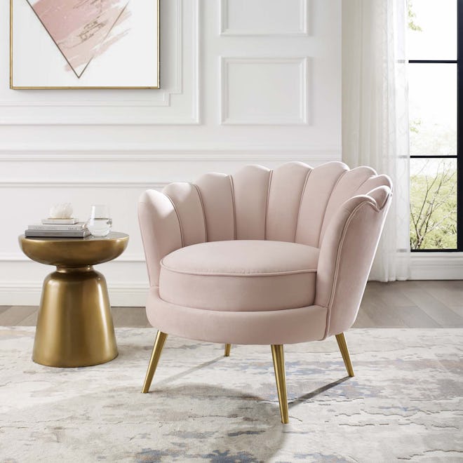 Velvet Accent Armchair