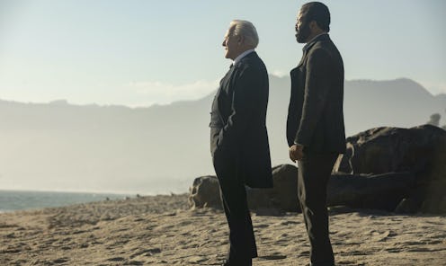 Bernard and Dr. Ford in Westworld.
