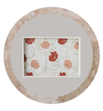 Marble + Stone Floral Inlay Tray
