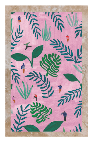 Pink Jungle by Joanne Ho Print 