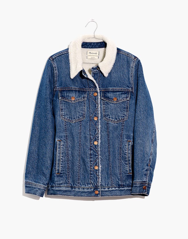 The Oversized Jean Jacket in Donaway Wash: Sherpa Edition