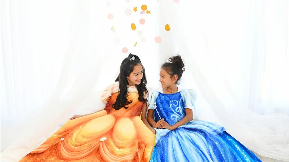 blankie tails disney princess dress wearable blanket Disney Princess Blankie Tails Are The Coziest Way To Dress Up