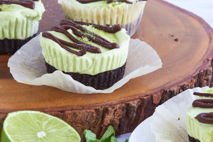 Recipes like mini lime and mint cheesecakes are the perfect thing to bake when you're bored.