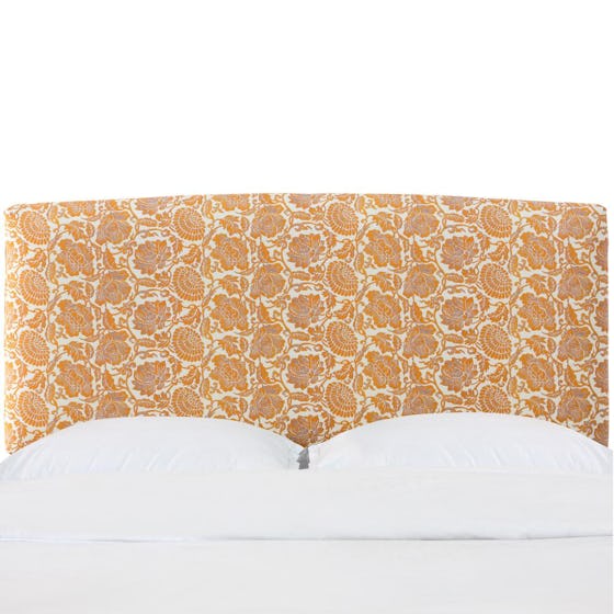 Glenn Japanais Orange King Border Headboard