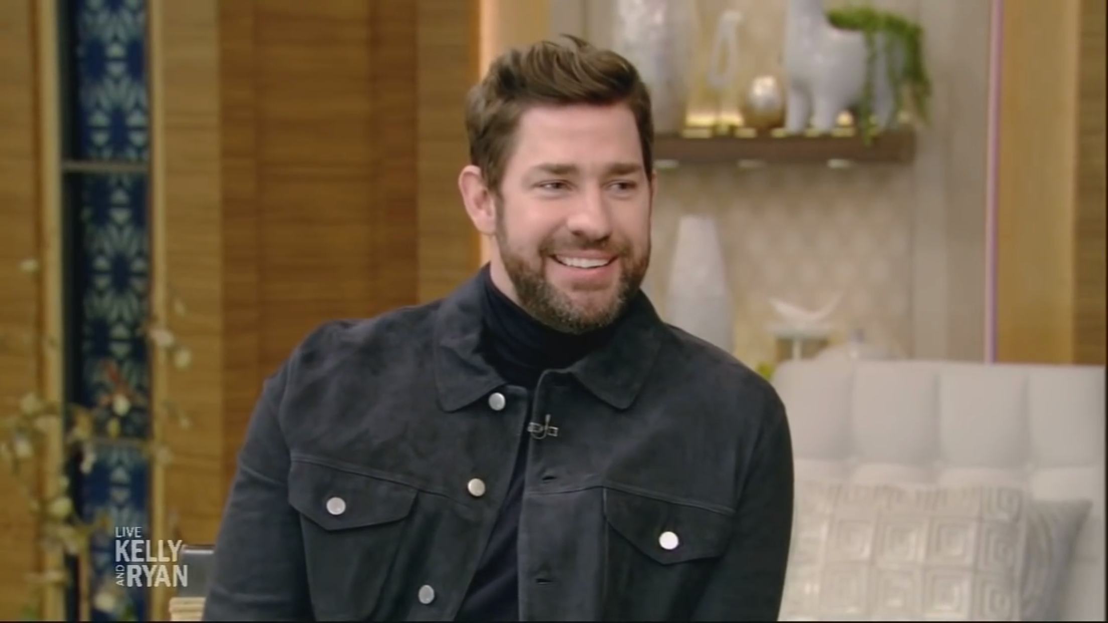 John Krasinski appears on Live With Kelly and Ryan.