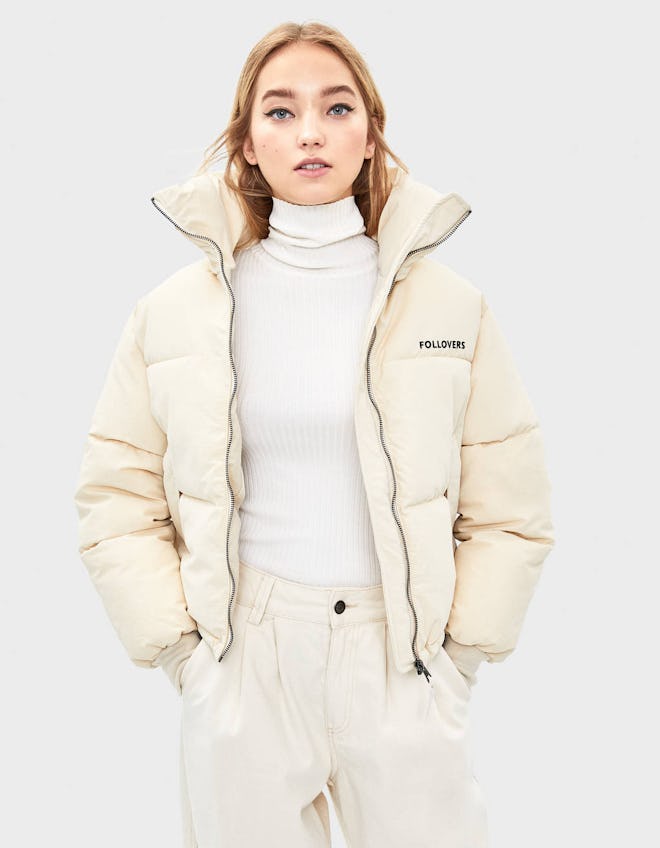 Nylon puffer jacket