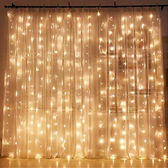 Twinkle Star LED Light Window Curtain