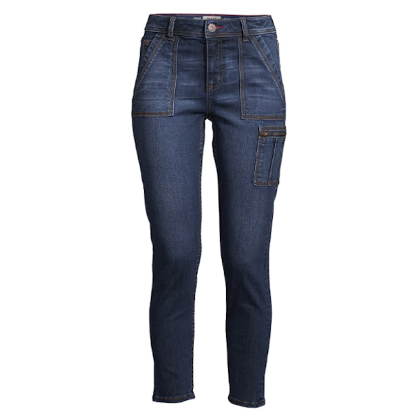 High Rise Skinny Utility Jeans