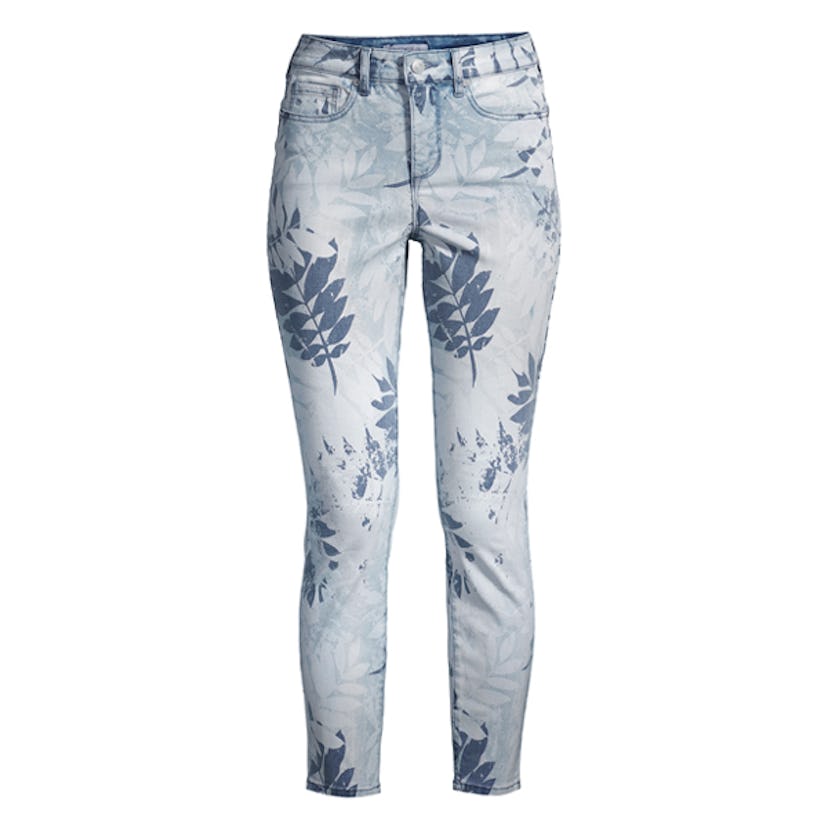 Rosa Tropical Print Ankle Jeans