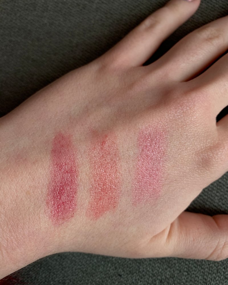 New Billie Beauty Collection Review: Swatching the Super Salve lip balm colors.