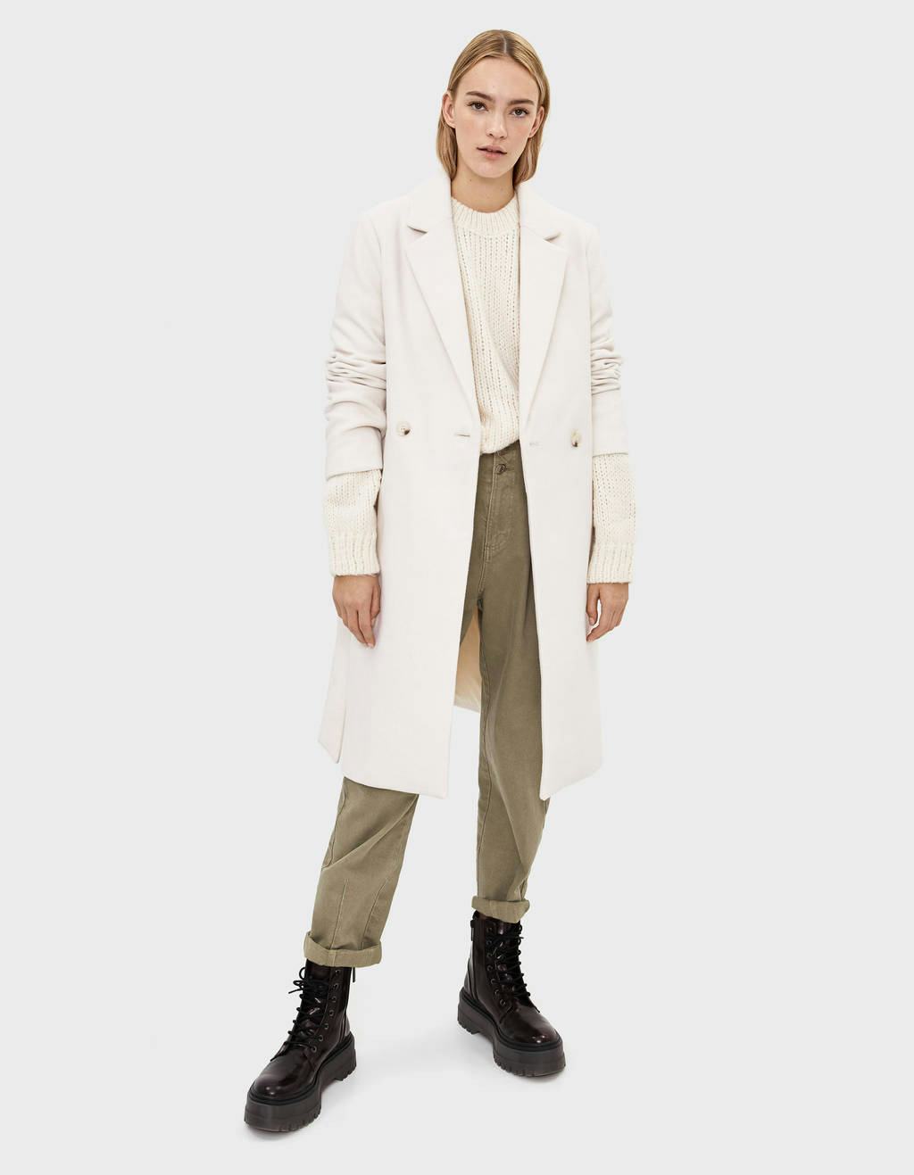SOMEWHERE BUTTER ♥ Breeze Half Trench Coat /追跡付 JYHBHMZG Spring Autumn Women's Trench Coat British Style Mid